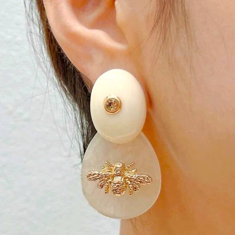 Acrylic Bee Earrings
